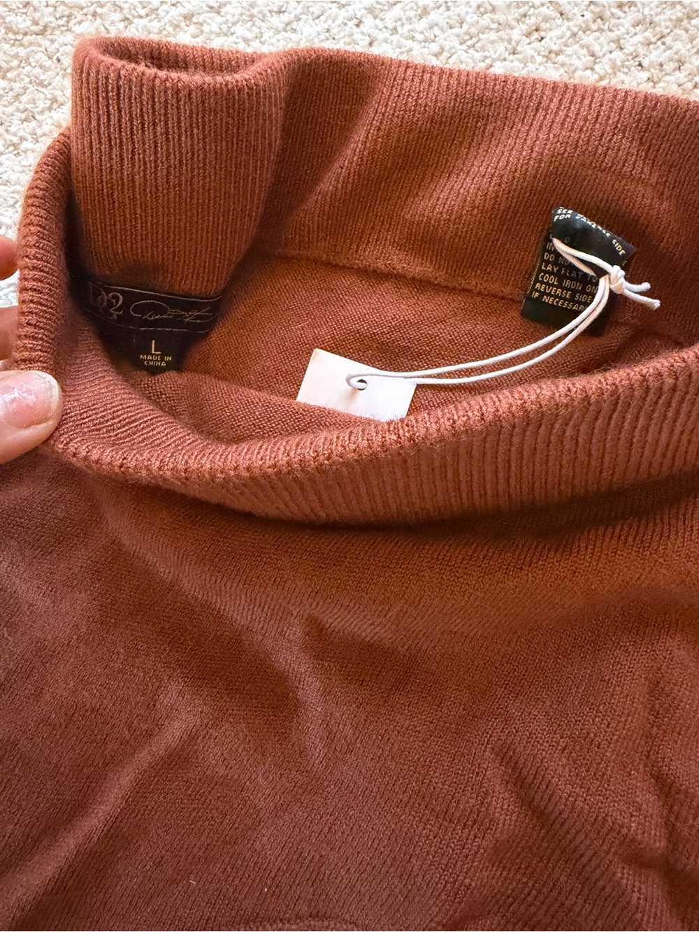 Nordstrom Long Brown Skirt L $149 NEW - Picture 2 of 7